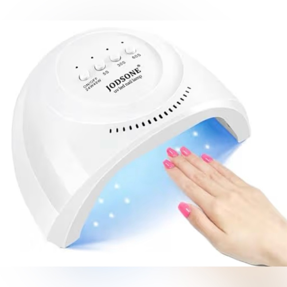 JODSONE 48W/24W Pro UV LED Nail Lamp, Auto Sensor, 3 Timers, Fast Gel Curing EUC